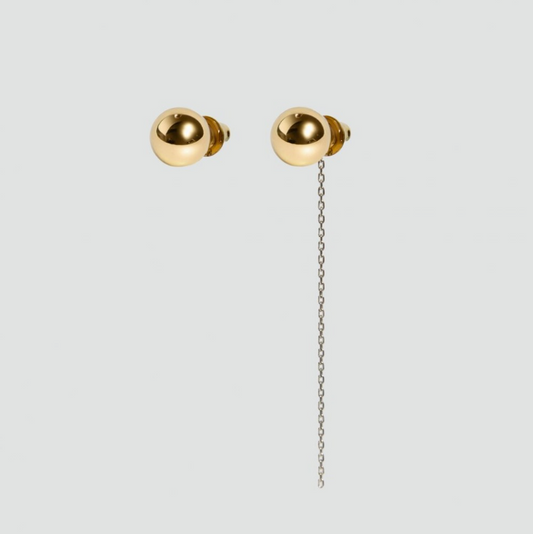 Golden Planet Earrings (with or without chains)