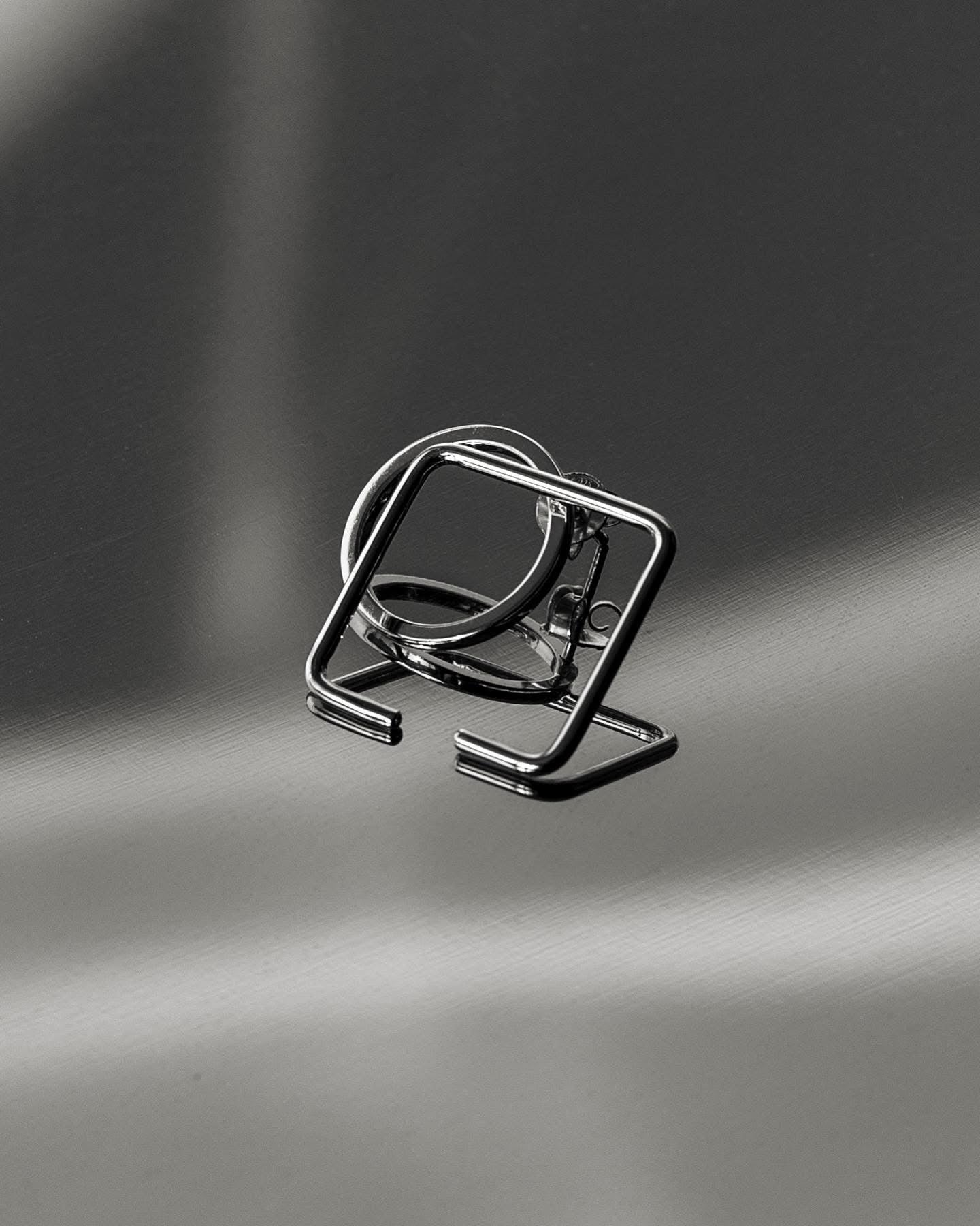 Picky Finders Store. Frame Ear Climber and a Back Circle. Sterling Silver. By Kozar 2