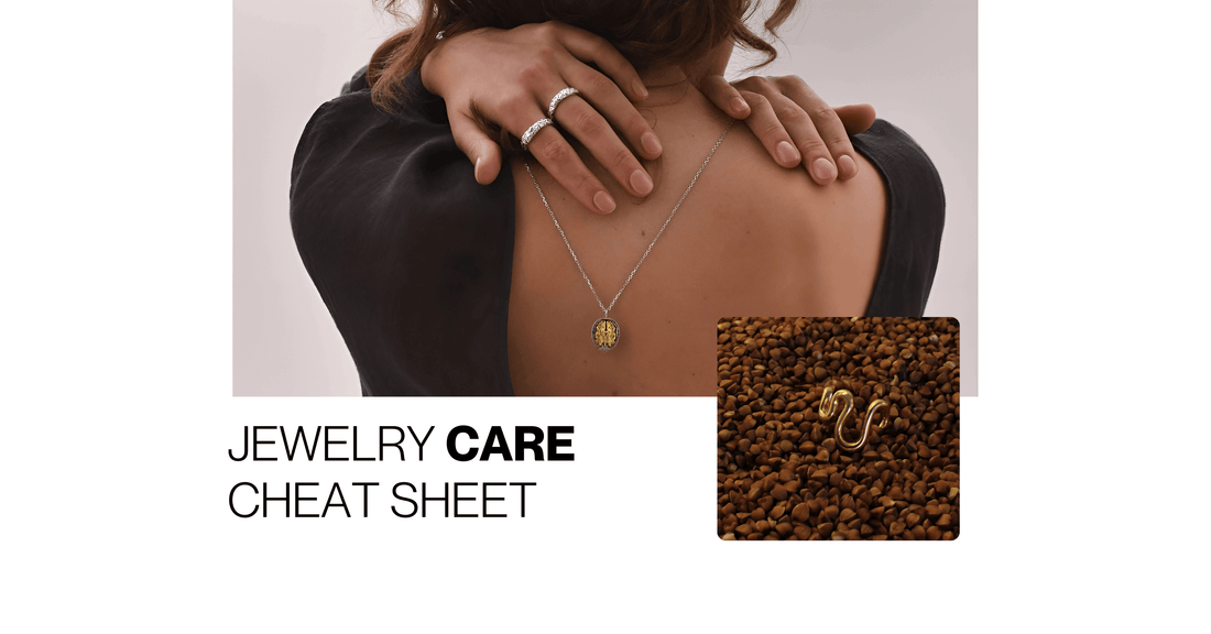 jewelry care cheat sheet