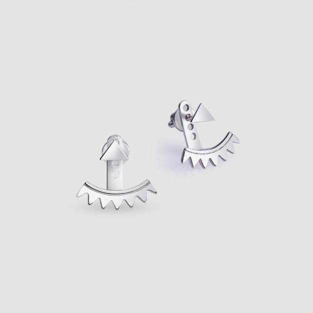 Picky Finders Store. The Sun Earrings 02. Sterling Silver. By Siayvo.