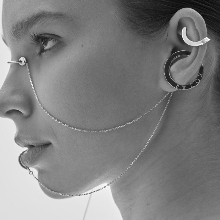 Silver Bogen Cuff by Kozar at Picky Finders Store_03