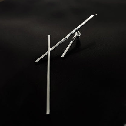 Geometry mono earring. Sterling silver. By Kozar at Picky Finders store_05