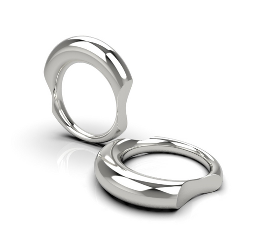 Picky Finders Store. Tube Ring 01. Sterling Silver. By Siayvo.